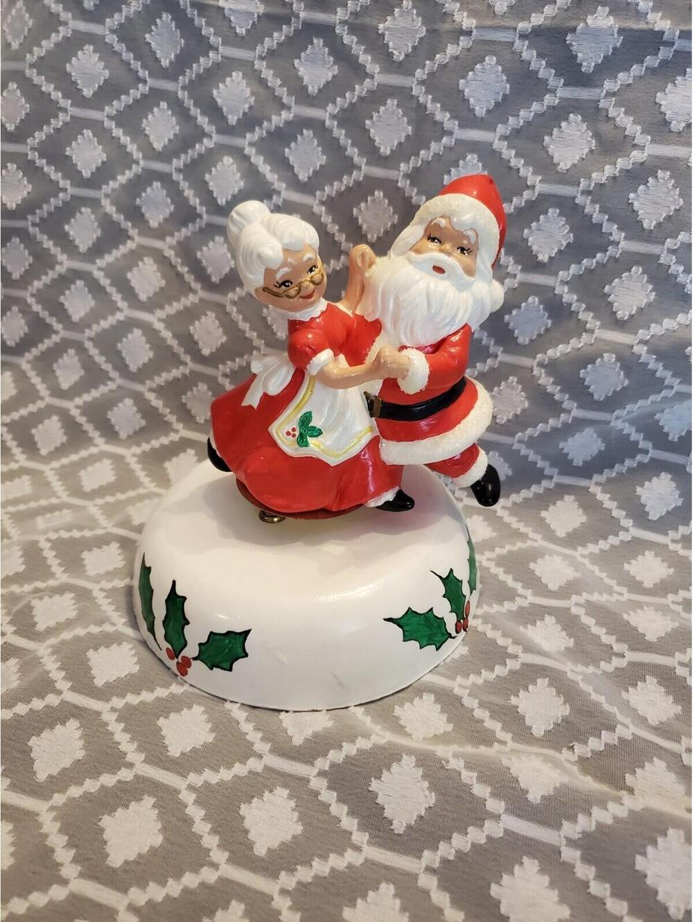 Vtg Ceramic Music Box